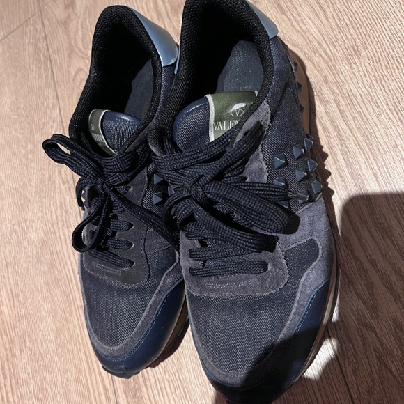 Valentino spikes denim trainers - Picture 4 of 4